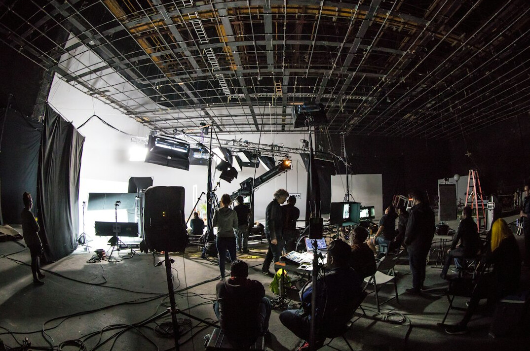 film set behind scenes